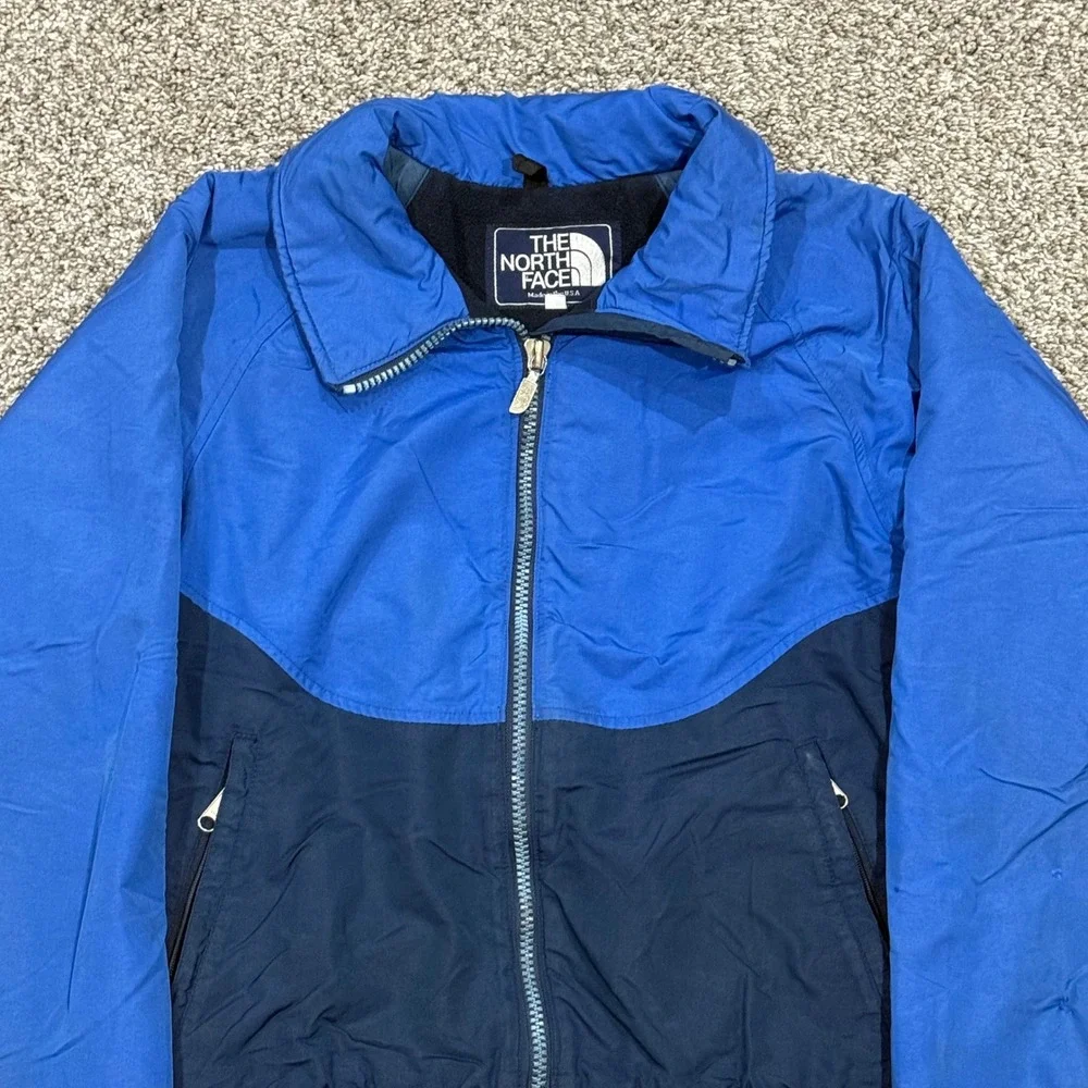 Vintage 80s The North Face Fleece Lined Bomber Jacket Made in USA Mens L Winter